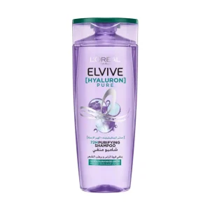 LOREAL Elvive Hyaluron Pure Purifying Shampoo for Oily Scalp and Dehydrated Lengths.