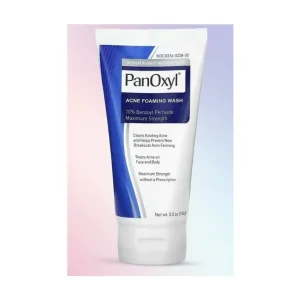 PanOxyl Acne Foaming Wash 10% Benzoyl Peroxide Maximum Strength, 156 g
