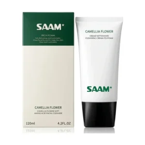 SAAM Rich Foam Camellia Flower Soft Facial Cleanser - 120ml