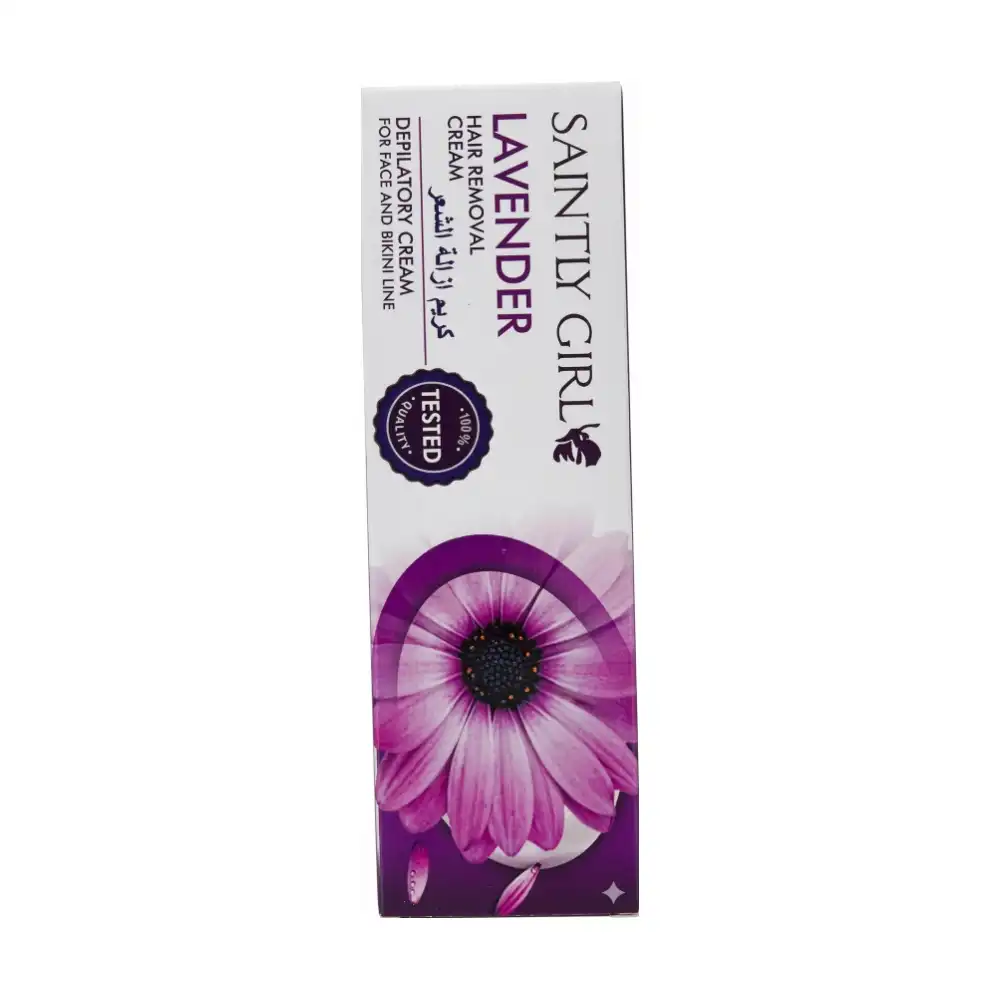 SAINTLY GIRL LAVENDER HAIR REMOVAL CREAM Depilatory Cream For Face And Bikini Line.