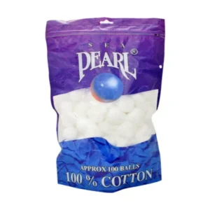 Sea Pearl Cotton Balls, 100 Balls