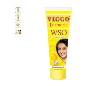 Vicco Turmeric Wso Vanishing Cream 80G, Yellow