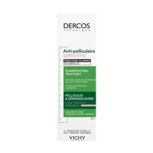 vichy DERCOS Anti Dandruff SENSITIVE Piroctone Olamine Bisabolol Treatment Shampoo For Dandruff And Itching.