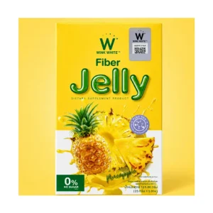 Wink White Fiber Jelly Pineapple Flavor 125g – No Sugar F.O.S. Fiber Supplement