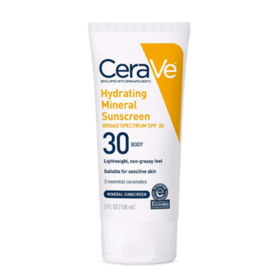 CeraVe 100% Mineral Hydrating Body Sunscreen SPF 30 150ml