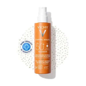 Vichy Capital Soleil Invisible Fluid Sunscreen Spray SPF50+ for Face and Body 200ml