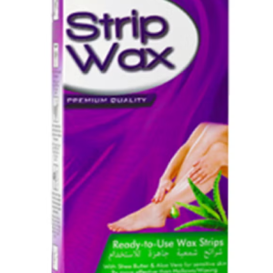 CARE LINE Strip Wax With Aloe vera 20 Strips – Ready-to-Use Hair Removal Wax Strips for Smooth Skin