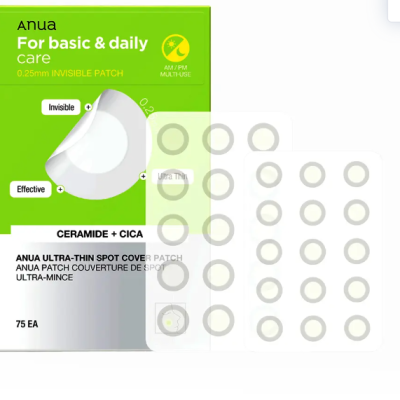 Anua for Basic & daily Care 0.25 mm 75 Patch, Invisible