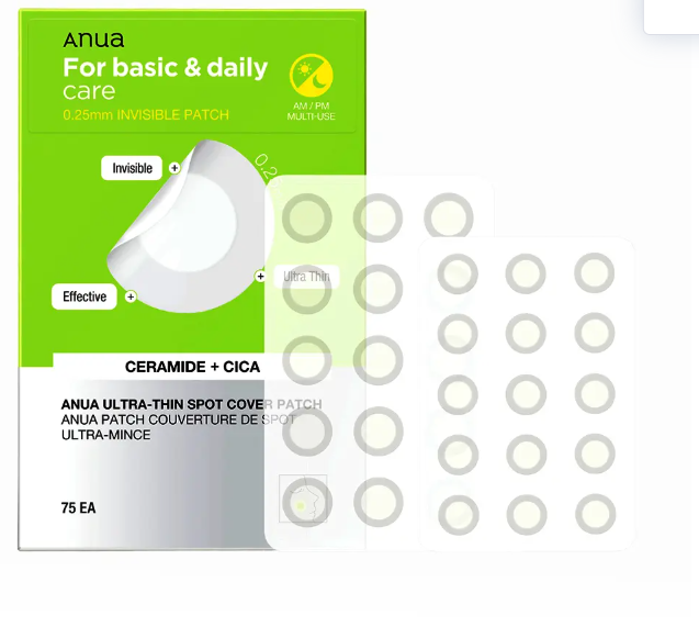 Anua for Basic & daily Care 0.25 mm 75 Patch, Invisible