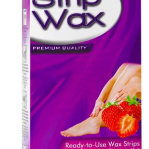 CARE LINE Strip Wax Shea Butter & Strawberry 20 Strips – Ready-to-Use Hair Removal Wax Strips for Smooth Skin