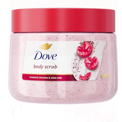 Dove Body Scrub Crushed Cherries & Chia Milk 425ML