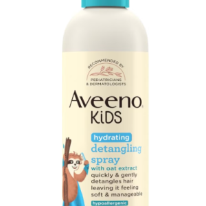 Aveeno Kids Hydrating Detangling Spray with Oat Extract Quickly Gently Detangles Kids Hair TearFree Suitable for Skin Scalp Light Fragrance Hypoallergenic 10 fl oz