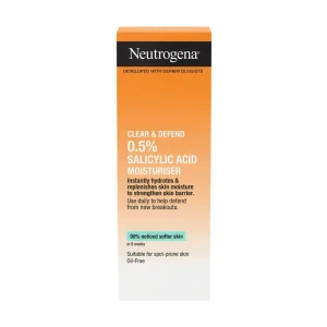Neutrogena Clear and Defend 0.5% Salicylic Acid Moisturizer 90% Noticed Softer Skin