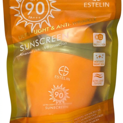 ESTELIN SPF 90 PA+++ Ultra light And Anti Wrinkle Sunscreen Advanced UVA/UVB Protection 75 gm.