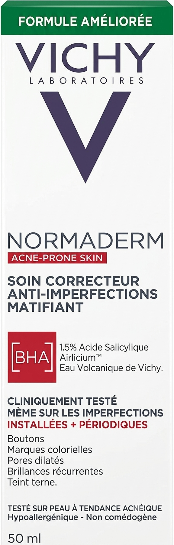 VICHY Normaderm Acne Prone Skin Mattifying Anti Blemish Corrective Treatment 50 ml