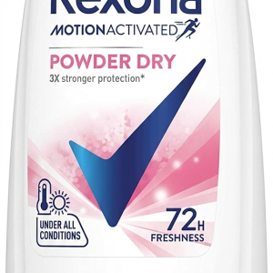 REXONA Motion Activeted Powder Dry 72 hour Freshness 3x Stronger  Protection