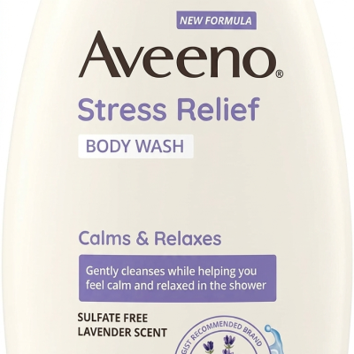 Aveeno, Stress Relief Body Wash, For Normal to Dry Skin, Lavender, 12 fl oz (354 ml)