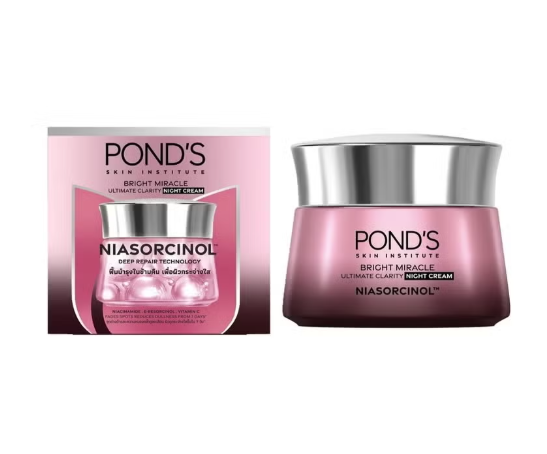 Pond’s Skin Institute Bright Miracle Ultimate Clarity Night Cream 50g | For Radiant, Even Skin Tone | Brightening & Anti-Dullness Night Care | Hydrating Night Cream