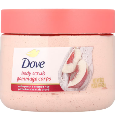 Dove, Body Scrub, White Peach & Crushed Rice, 15 oz (425 g)