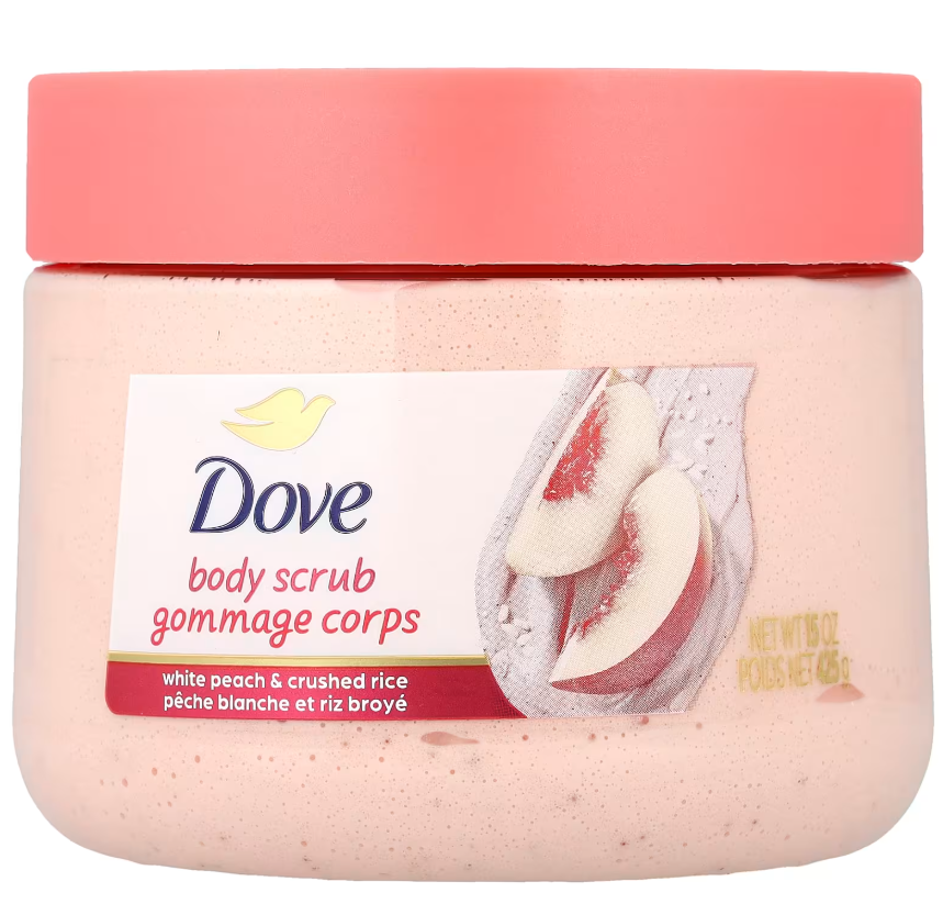 Dove, Body Scrub, White Peach & Crushed Rice, 15 oz (425 g)