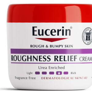 Eucerin Roughness Relief Cream, Fragrance Free Body Cream for Dry Skin, 16 Oz Jar