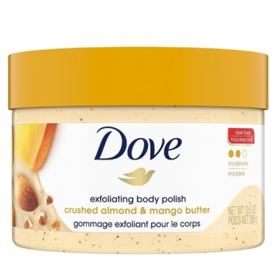 Dove Crushed Almond Mango Butter Exfoliating Body Polish Scrub 298 g