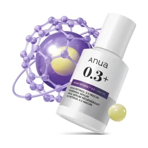 ANUA Retinol 0.3 Niacin Renewing Serum, For Anti-Aging with Hydration, Textured & Glass skin, 5% Niacinamide, Retinol For Face, Gentle for Beginner, Korean Skin Care, 28 ml