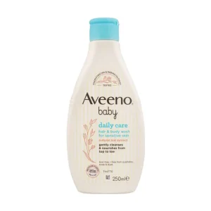 Aveeno Baby Daily Care Hair & Body Wash For Sensitive Skin  Natural Oat Extract  250 ml