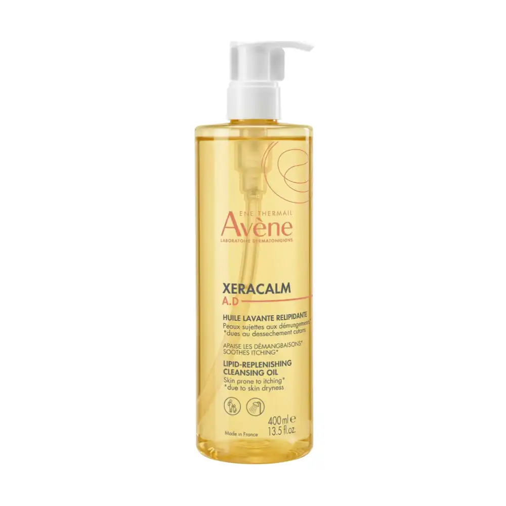 AVENE Eau Thermale Avene Xeracalm A.D Lipid - Replenishing Cleansing Oil - for Very Dry Skin Prone to Atopic Eczema - 400ml Bottle