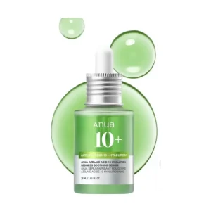 Anua Azelaic Acid 10% Hyaluron Redness Soothing Facial Serum for Sensitive Skin with Hyaluronic Acid & Niacinamide 30ml