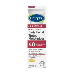 Cetaphil Skin Redness Daily Facial Tinted Moisturizer SPF 40 UVA UVB Sunscreen
