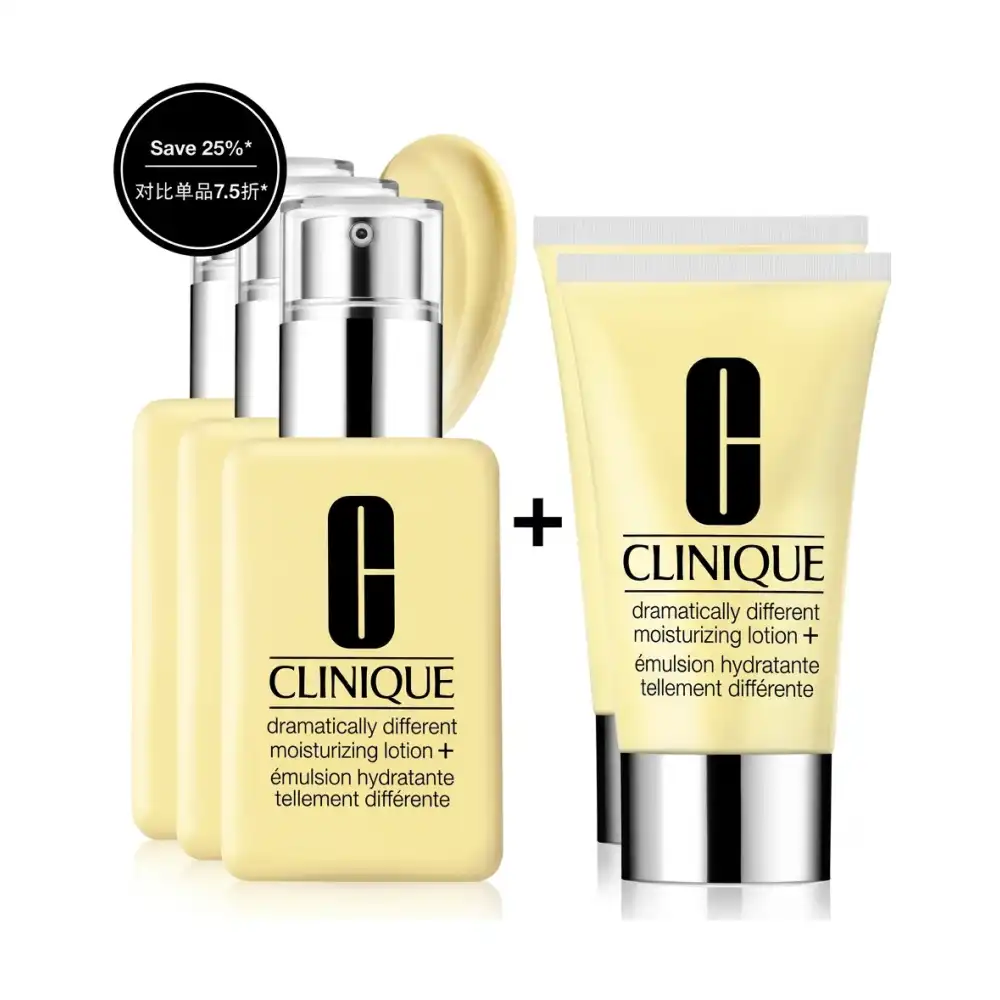 Clinique Dramatically Different Moisturizing Lotion+ Hydration Set with Bonus Free Gift