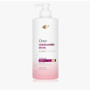 Dove Niacinamide Detox Micellar Shampoo, 360ml, with Deep Nourishing Formula for Scalp and Hair