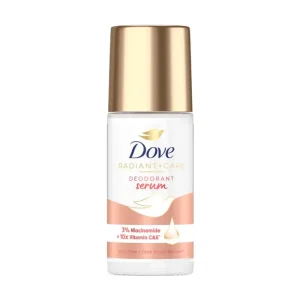 Dove Radiant + Care Deodorant Serum Roll-on, 45ml, 3% Niacinamide + Vitamin C & E, Even Tone + Dark Mark Reducer