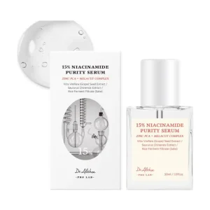 DR ALTHEA Dr.Althea 15% Niacinamide Purity Serum - 15% Niacinamide included, Overall skintone and texture improvement, Pore care, Serum control with Zinc. Vegan formula, Korean skincare
