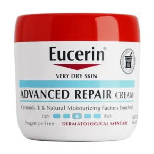 Eucerin Advanced Repair Body Cream, Fragrance Free Body Cream for Dry Skin, 16 Oz Jar 454g