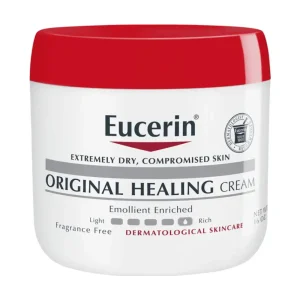 Eucerin Original Healing Cream, Fragrance Free Body Cream for Dry Skin, 16 Oz Jar (Pack of 1)