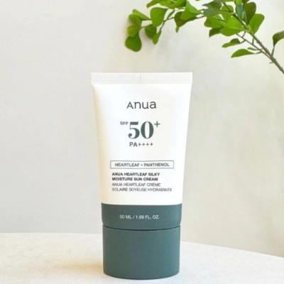 Anua Heartleaf Silky Moisture Sun Cream 50ml SPF50+ PA++++