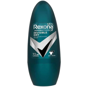 Rexona Men's 72 hour sweat & odor protection Antiperspirant Deodorant Roll-On Invisible Dry with MotionActivated technology, 45 Ml