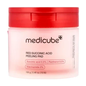 medicube Red Succinic Acid Peeling Pad 155 GM. 70 Pads