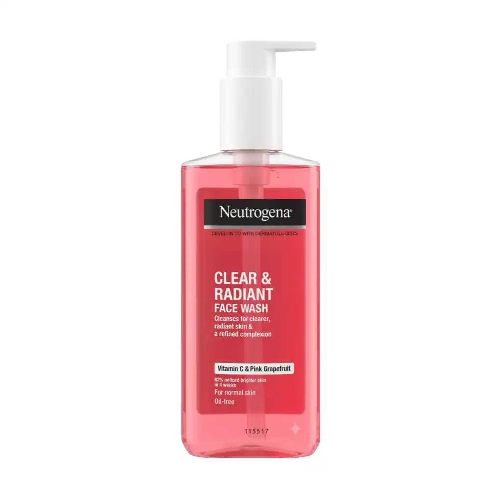 Neutrogena Clear & Radiant Face Wash With Vitamin C & Pink Grapefruit 200ml