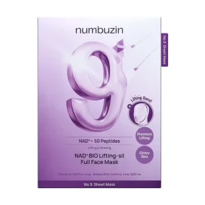 Numbuzin No.9 NAD Bio Full Face Pack Sheet (Pack of 4)