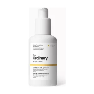 ORDINARY The Ordinary UV Filters SPF 45 Serum Sunscreen for Face, Lightweight Hydrating Broad-Spectrum Sunscreen, UVA/UVB Protection, Non-Comedogenic, No White Cast, 2 Fl Oz