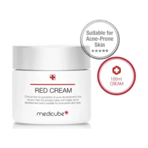MEDICUBE Red Cream Plus 100ml for Acne, Sensitive Skin Whitening, Wrinkle Repair