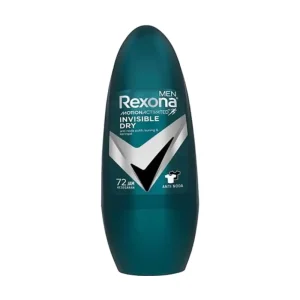 Rexona Men's 72 hour sweat & odor protection Antiperspirant Deodorant Roll-On Invisible Dry with MotionActivated technology, 45 Ml