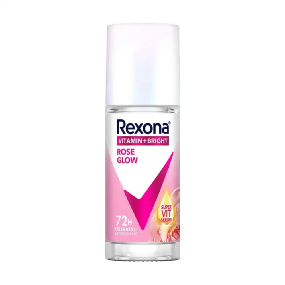 Rexona Vitamin + Bright Women Roll On Deodorant Rose Glow 45 ml