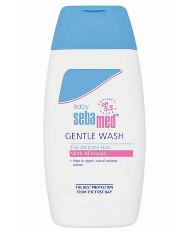 Sebamed Extra Soft Baby Wash 200mL - Gentle, No Tears, 0-3 Years, Moisturizing with Allantoin & Squalane, pH 5.5 Balanced, Paraben-Free