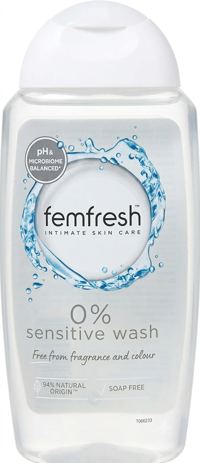 FemFresh - 0% Sensitive Wash Fragrance Free 250ml