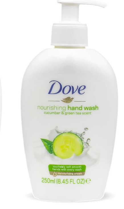 Dove, Nourishing Hand Wash Cucumber & Green Tea) - 250 ML (8.45 FL OZ) - International Version