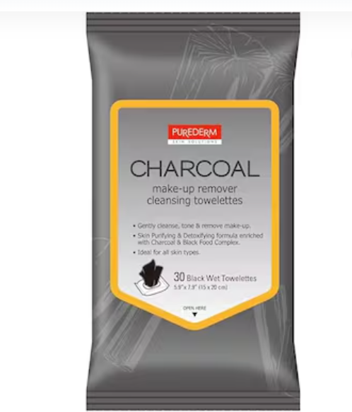 PUREDERM Charcoal Make-Up Remover 30s